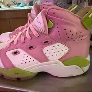 nike air jordans girls” elemental, pink vivid” sz 3y
